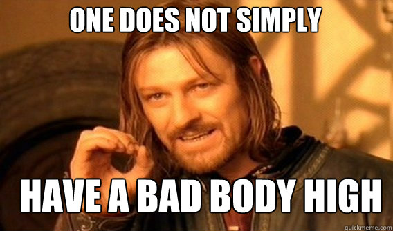 One does not simply Have a bad body high  Boromir