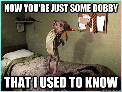 Now you're just some Dobby That I used to know - Now you're just some Dobby That I used to know  Misc