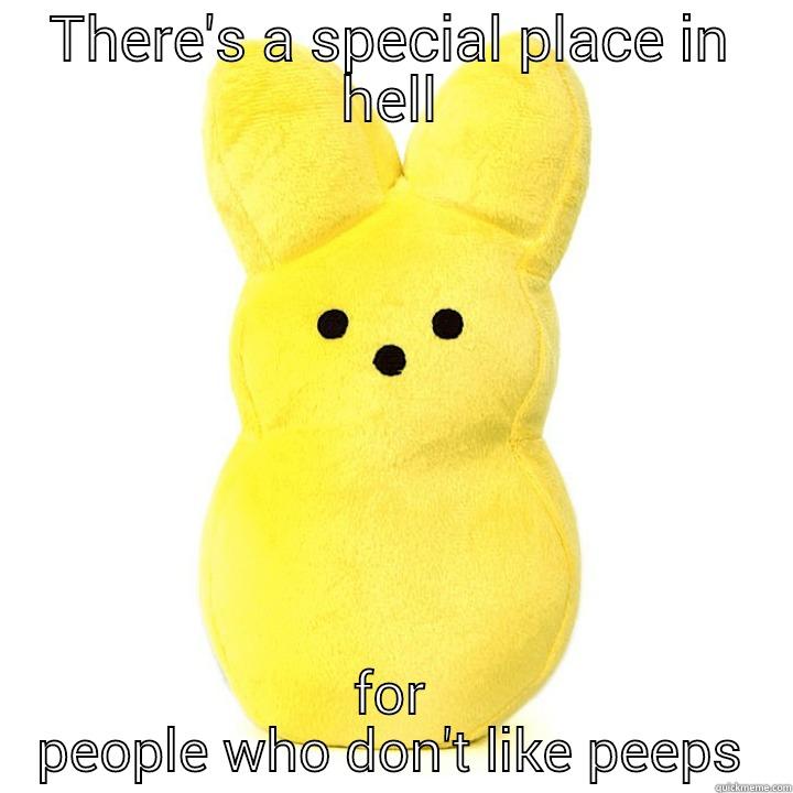 funny chick - THERE'S A SPECIAL PLACE IN HELL FOR PEOPLE WHO DON'T LIKE PEEPS Misc
