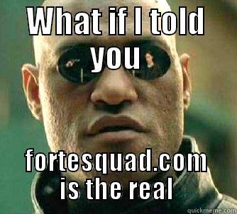 WHAT IF I TOLD YOU FORTESQUAD.COM IS THE REAL Matrix Morpheus