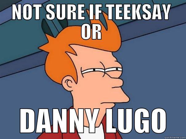 NOT SURE IF TEEKSAY OR  DANNY LUGO Futurama Fry