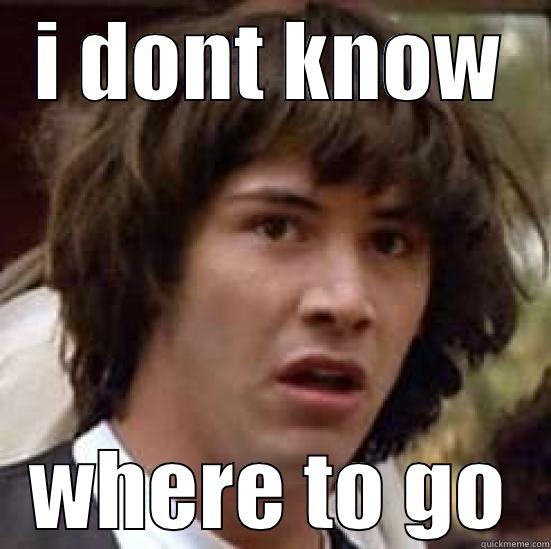 I DONT KNOW WHERE TO GO conspiracy keanu