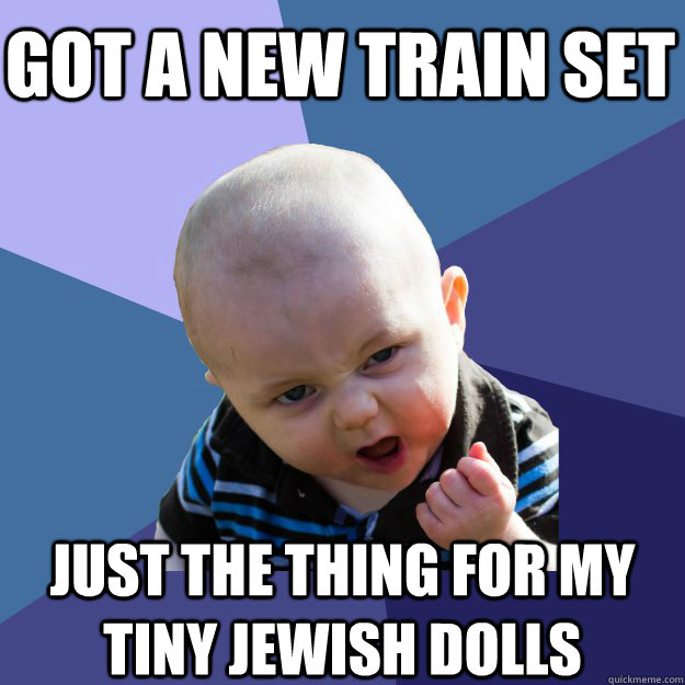 Got a new train set just the thing for my tiny jewish dolls - Got a new train set just the thing for my tiny jewish dolls  Misc