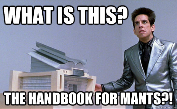 WHAT is this? the handbook for mants?!  School for ants