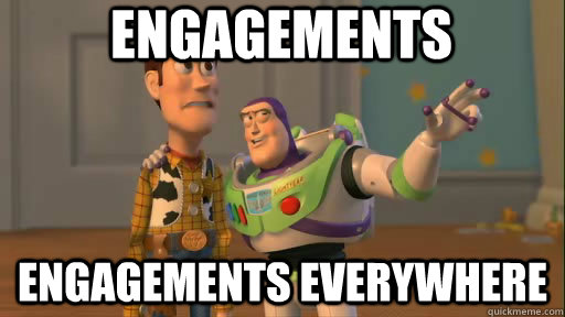 Engagements Engagements Everywhere  Everywhere