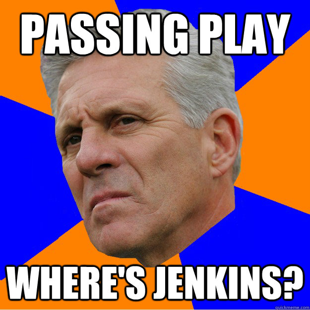 Passing Play Where's Jenkins?  Uninformed Zook