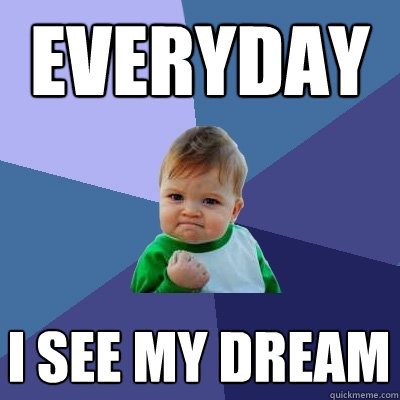 everyday i see my dream  Success Kid