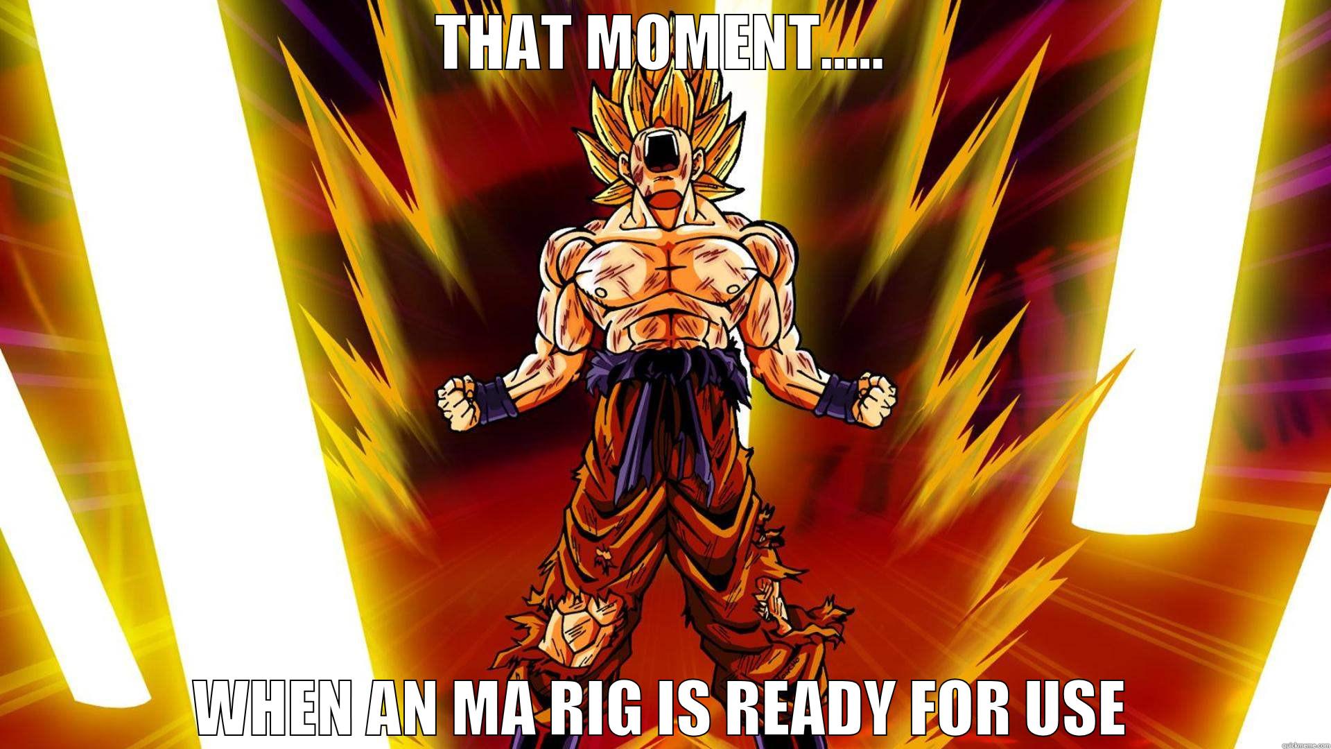 THAT MOMENT..... WHEN AN MA RIG IS READY FOR USE Misc