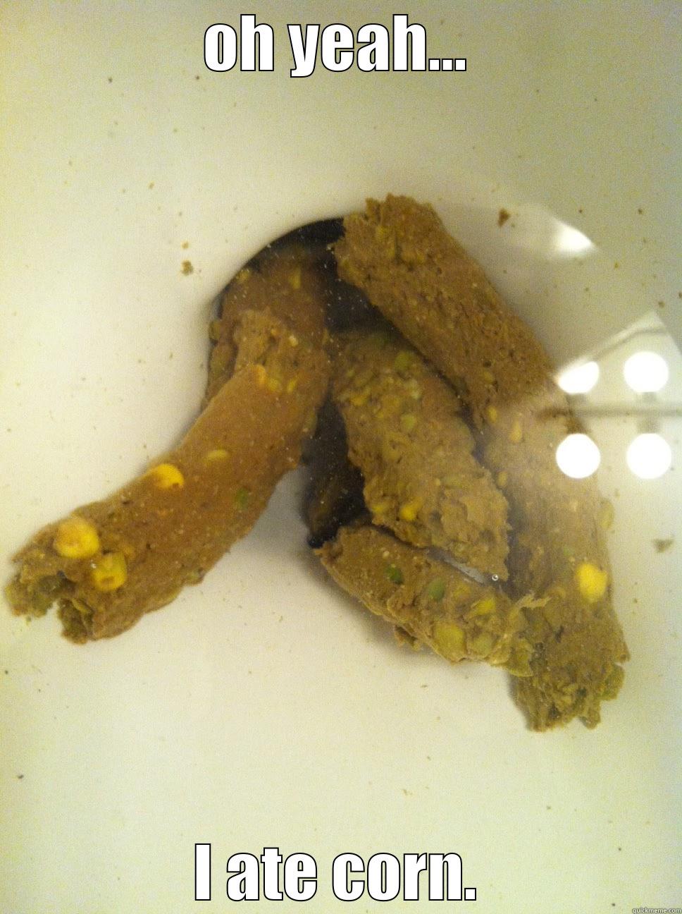 corn poop - OH YEAH... I ATE CORN. Misc