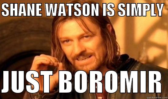 SHANE WATSON IS SIMPLY   JUST BOROMIR Boromir