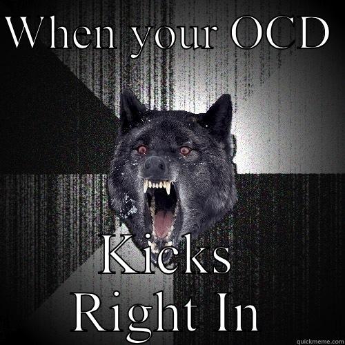 WHEN YOUR OCD  KICKS RIGHT IN Insanity Wolf