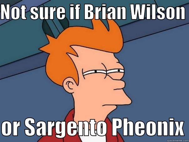 NOT SURE IF BRIAN WILSON   OR SARGENTO PHEONIX Futurama Fry