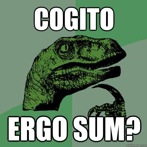 cogito ergo sum? - cogito ergo sum?  Philosoraptor