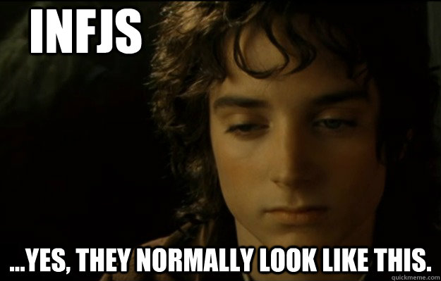 INFJs ...Yes, they normally look like this. - INFJs ...Yes, they normally look like this.  INFJ Frodo