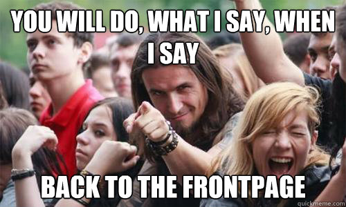 you will do, what i say, when i say back to the frontpage  Ridiculously Photogenic Metal Fan