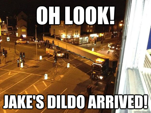 Oh look! Jake's dildo arrived!  Moms Dildo