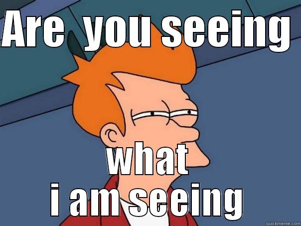 ARE  YOU SEEING  WHAT  I AM SEEING  Futurama Fry
