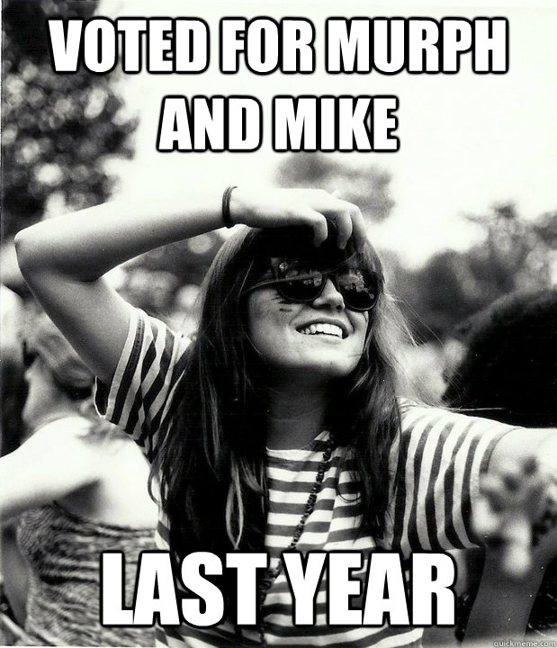 voted for murph and mike last year   Georgetown Hipster