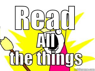 READ ALL THE THINGS All The Things