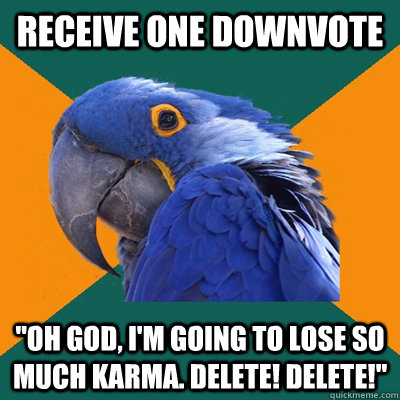receive one downvote 