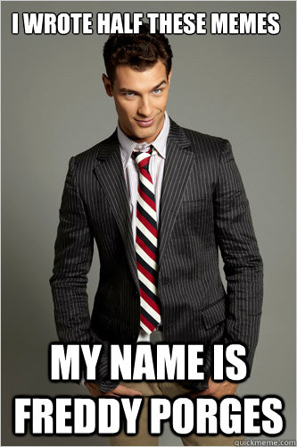 I wrote half these memes My name is Freddy Porges  Hamilton Hypocrite