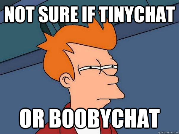 Not sure if Tinychat or Boobychat - Not sure if Tinychat or Boobychat  Futurama Fry