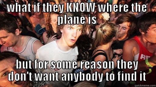 WHAT IF THEY KNOW WHERE THE PLANE IS BUT FOR SOME REASON THEY DON'T WANT ANYBODY TO FIND IT Sudden Clarity Clarence