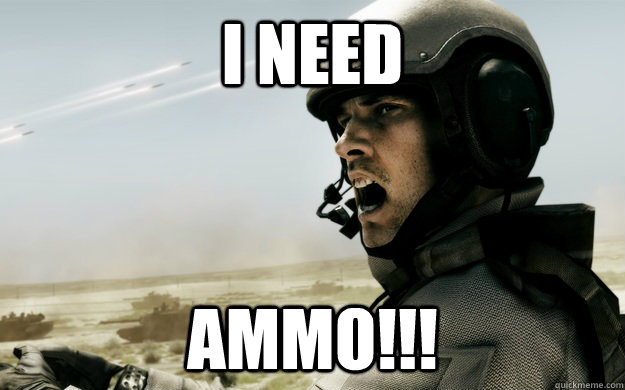 I need ammo!!!  Battlefield 3 ssoldier