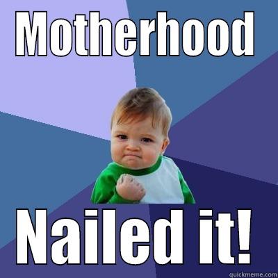 MOTHERHOOD NAILED IT! Success Kid
