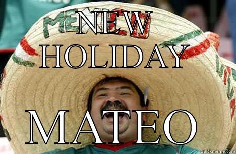 NEW HOLIDAY MATEO Merry mexican