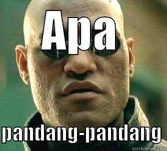APA  PANDANG-PANDANG Matrix Morpheus