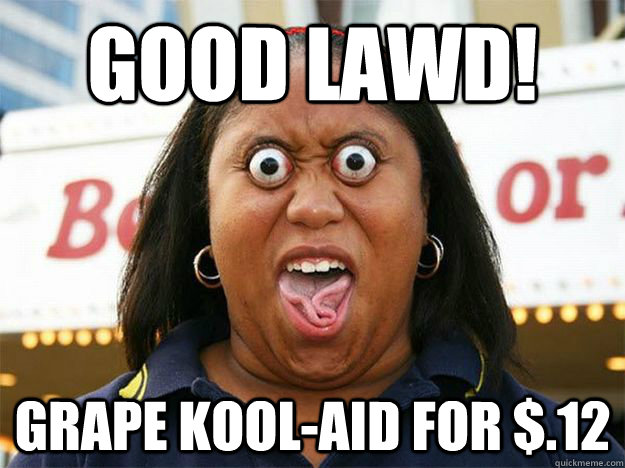GOOD LAWD! GRAPE KOOL-AID FOR $.12 - GOOD LAWD! GRAPE KOOL-AID FOR $.12  DEAL SPOTTING BLACK WOMAN