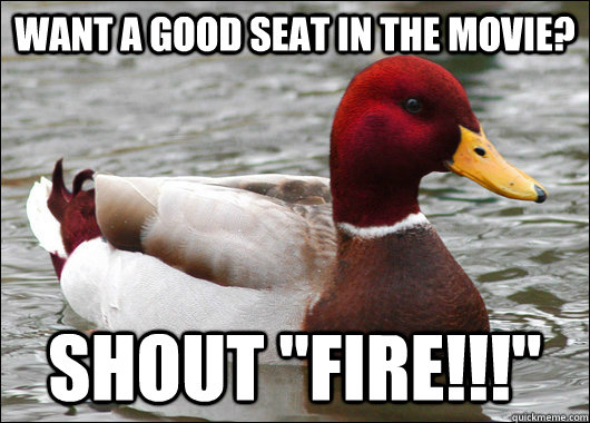 Want a good seat in the movie? Shout 