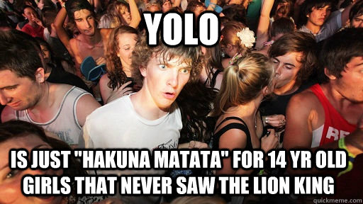 YOLO Is just 