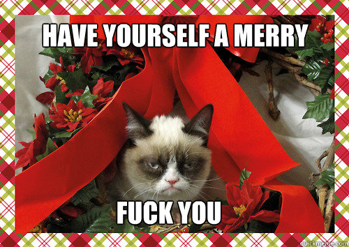 Have yourself a merry Fuck you  merry christmas