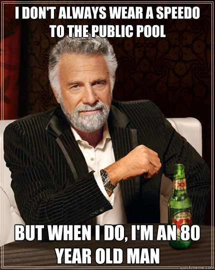 Old man speedo meme deals