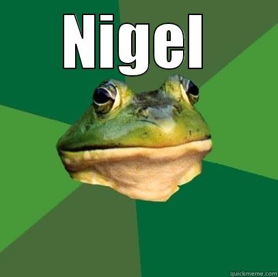 NIGEL  Foul Bachelor Frog