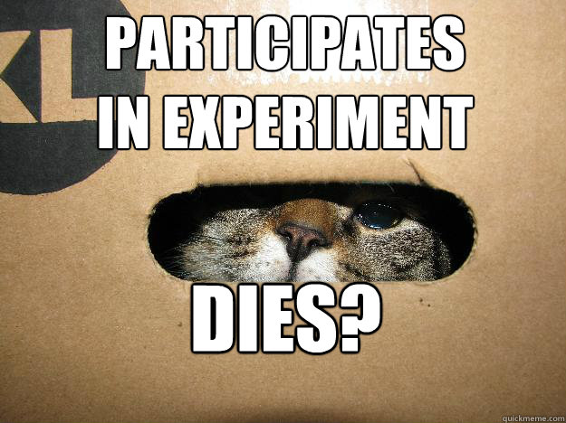 participates 
in experiment dies?  