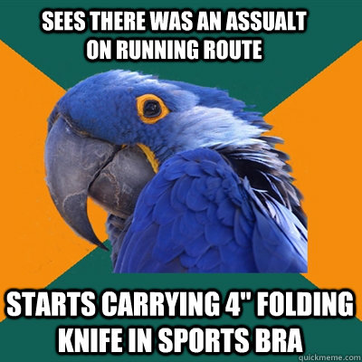 Sees there was an assualt on running route starts carrying 4