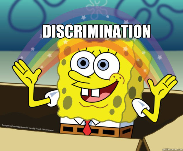 discrimination - discrimination  Spongebob Imagination