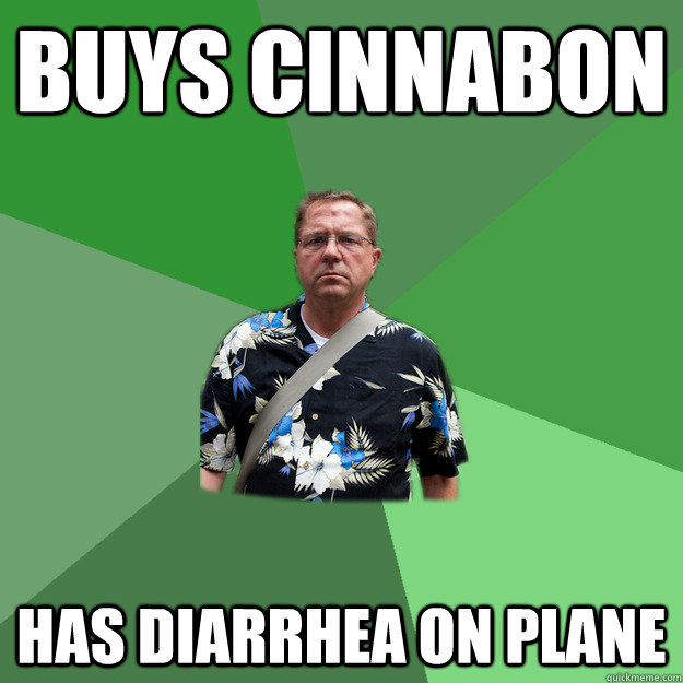 buys cinnabon has diarrhea on plane  Nervous Vacation Dad