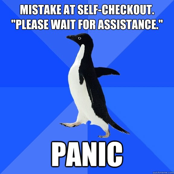 mistake at self-checkout. 