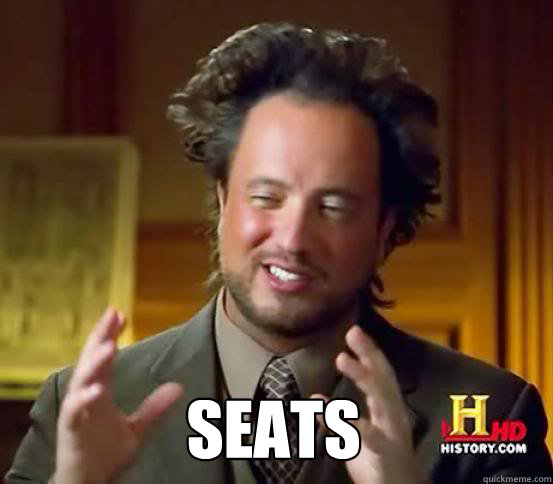  SEATS -  SEATS  Alien guy from history channel