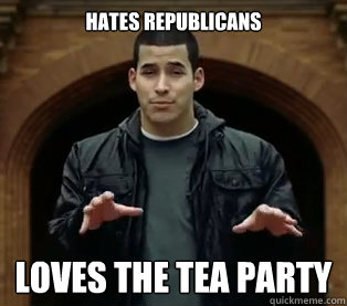 Hates Republicans Loves the Tea Party  Scumbag Jefferson Bethke
