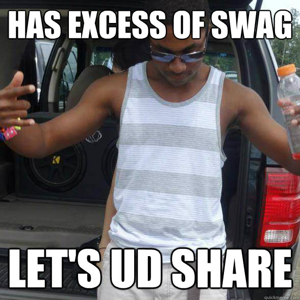 Has excess of Swag Let's Ud share  Swag Master John