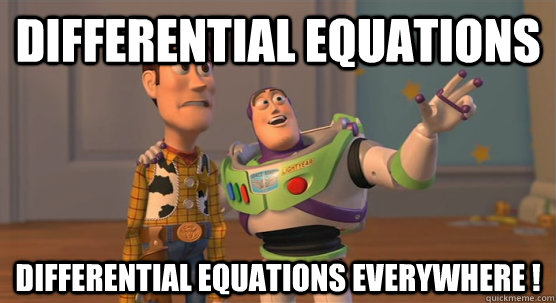 Differential Equations Differential Equations everywhere !  Toy Story Everywhere