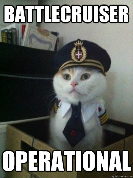 BATTLECRUISER OPERATIONAL  Captain kitteh