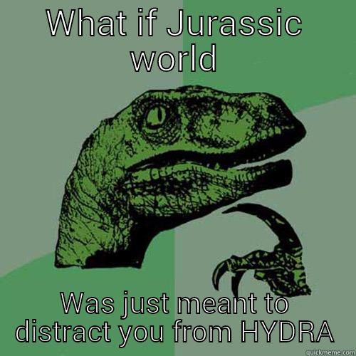 WHAT IF JURASSIC WORLD WAS JUST MEANT TO DISTRACT YOU FROM HYDRA Philosoraptor