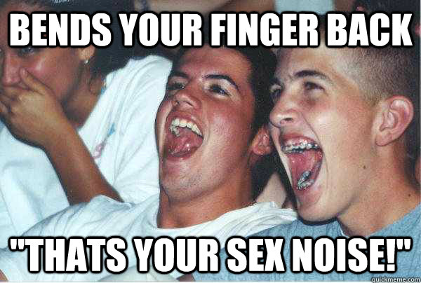 Bends your finger back 