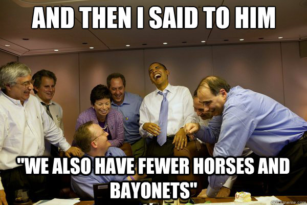 And then I said to him 